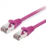 Equip Cat.6 S/FTP patch kábel RJ-45 (M) na RJ-45 (M) 0,5m fialový LSZH