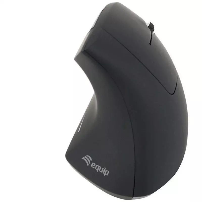 Equip 245110 vertikálna ergonomická bezdrôtová myš - pre pravákov - 2,4 GHz - USB prijímač - čierna