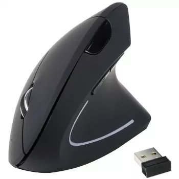 Equip 245110 vertikálna ergonomická bezdrôtová myš - pre pravákov - 2,4 GHz - USB prijímač - čierna