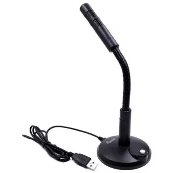 Equip stolný mikrofón s nastaviteľným uhlom, USB pripojenie, čierny