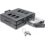 Delock 5,25-palcový montážny rám pre 4 x 2,5-palcové SATA alebo SAS HDD/SSD so zámkom