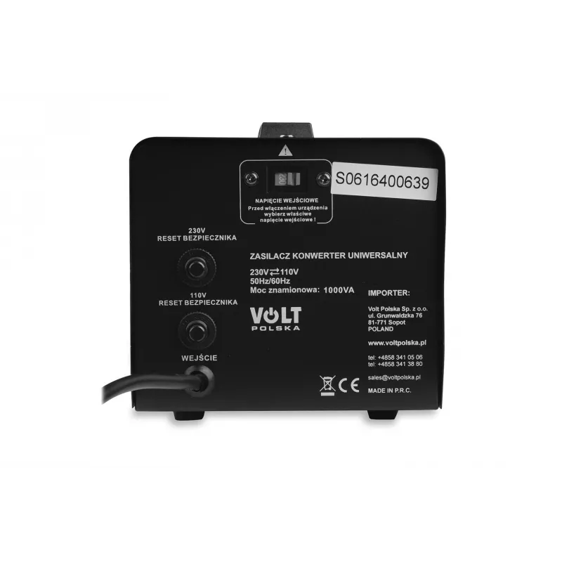VOLT POLSKA VP 1000 230VAC/110VAC menič napätia 1000VA