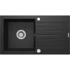 Granitový drez 1-miska s odkvapkávačom DEANTE Graphite Metallic ZORBA
