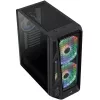 Aerocool AirHawk Duo midi-tower, temperované sklo - čierna