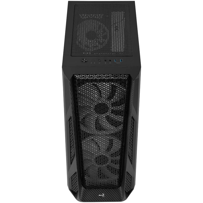 Aerocool AirHawk Duo midi-tower, temperované sklo - čierna