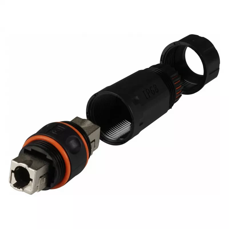 EFB Elektronik káblový konektor IP68 Cat.6A 10Gbit/s pre AWG22/1-26/1 - IEC