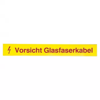 EFB-Elektronik výstražný štítok pre optické vlákna, Caution Fiber Optic Cable, balenie 50 ks (80361.1-50)