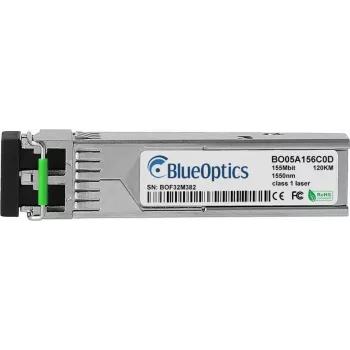 BlueOptics BO05A156C0D kompatibilný SFP transceiver, LC-Duplex, 100BASE-ZX, singlemode vlákno, 1550nm, 120KM, DDM, 0°C/+70°C (55112407201-BO)
