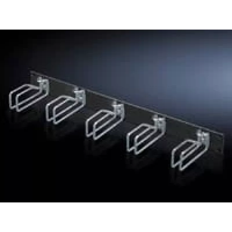 Rittal 7257.105 panel na manažment káblov, čierny, oceľ, 2U, 19