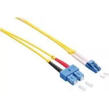 LogiLink optický patch kábel LC na SC single-mode OS2 duplex 10 m LSZH žltý