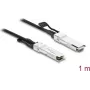 Delock Twinax kábel QSFP+ konektor samec na QSFP+ konektor samec 40 Gbps 1 m