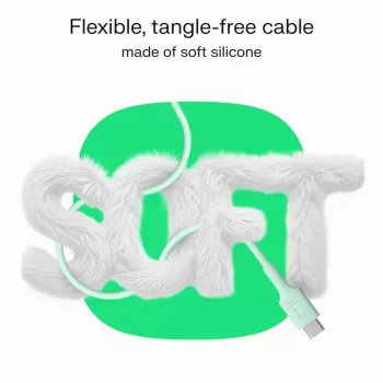 GREEN CELL USB-C na USB-C PowerFlex 100W silikónový kábel 1,2m čierny