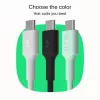 GREEN CELL USB-C na USB-C PowerFlex 100W silikónový kábel 1,2m čierny