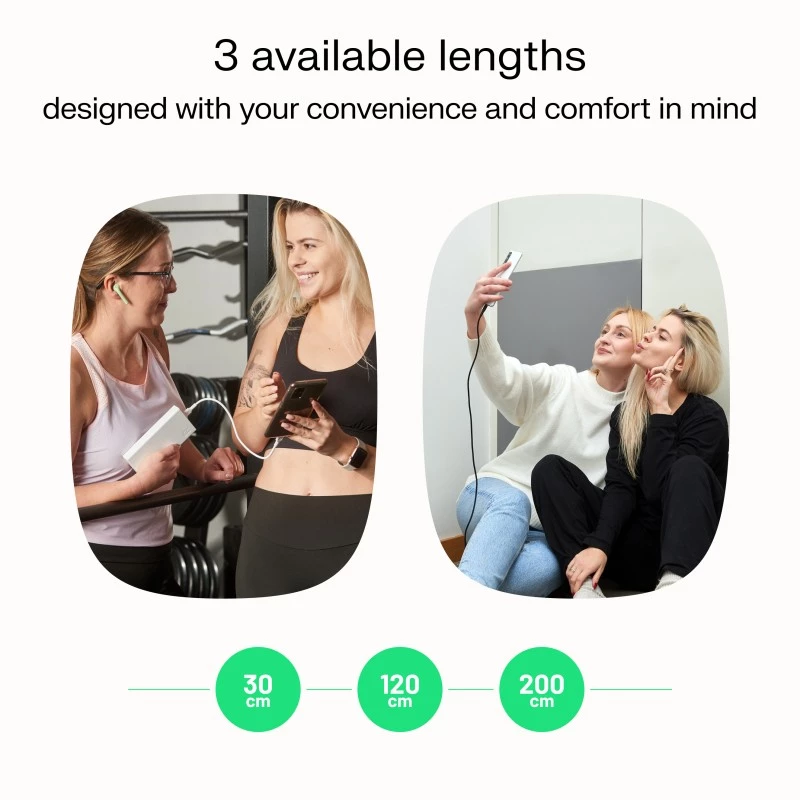 GREEN CELL USB-C na USB-C PowerFlex 100W silikónový kábel 1,2m čierny