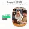 GREEN CELL USB-C na USB-C PowerFlex 100W silikónový kábel 1,2m čierny