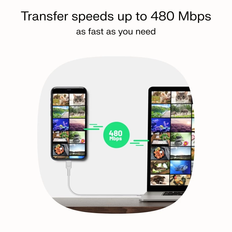 GREEN CELL USB-C na USB-C PowerFlex 100W silikónový kábel 1,2m čierny