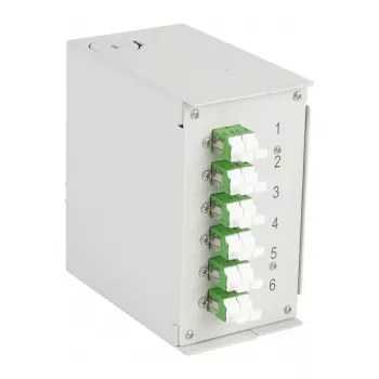 EFB-ELEKTRONIK box na DIN lištu OS2 6xLC/APC duplexná spojka bez pigtailov (BHS60920.6)