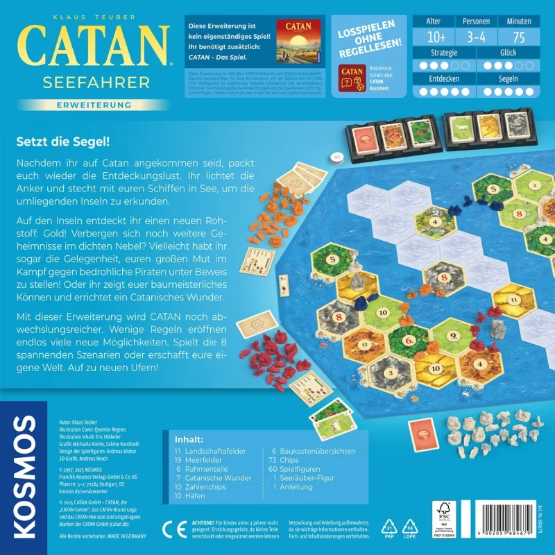 KOSMOS CATAN - Seefahrer rozšírenie spoločenská hra
