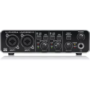 Behringer UMC202HD USB audio rozhranie s MIDAS predzosilňovačmi