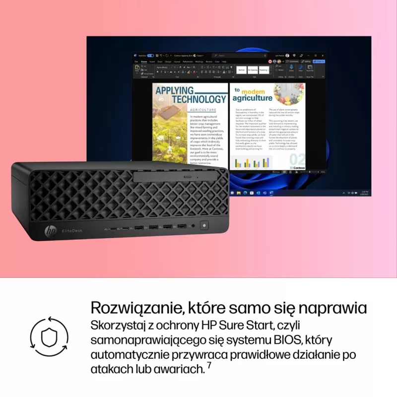 HP EliteDesk 8 SFF G1i stolový počítač, Intel Core Ultra 5 235, 16 GB RAM, 512 GB SSD, Windows 11 Pro, 3 roky záruka