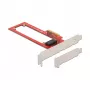 Delock PCI Express x4 karta na 1 x EDSFF E1.S slot - Low Profile