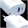 3MK FlowPower 30W USB-A USB-C PD 3.0 QC 4+ nástenná nabíjačka biela