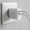 3MK FlowPower 30W USB-A USB-C PD 3.0 QC 4+ nástenná nabíjačka biela