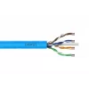 DIGITUS CAT 6A inštalačný kábel U/UTP Dca AWG 23/1 LSOH 100m modrý rolka