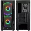 Aerocool NightHawk Duo Midi-Tower, tvrdené sklo - čierna