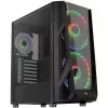 Aerocool NightHawk Duo Midi-Tower, tvrdené sklo - čierna