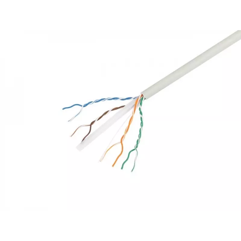 LANBERG Cat.6 UTP LSZH sieťový kábel 305m sivý CU Solid 23AWG Fluke Passed CPR