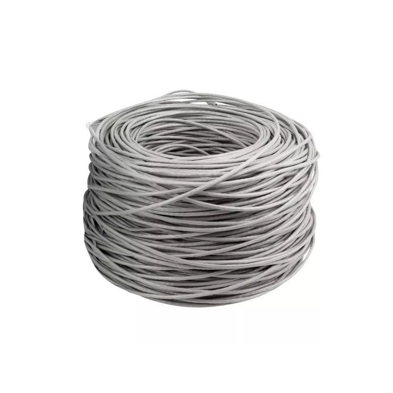 LANBERG Cat.6 UTP LSZH sieťový kábel 305m sivý CU Solid 23AWG Fluke Passed CPR