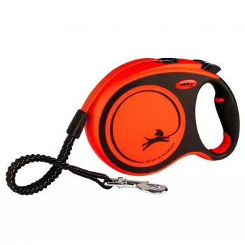 FLEXI XTREME L Sťahovacie vodítko pre psov páska 8m - do 55kg Oranžová