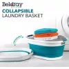 Beldray LA034816TQFEU7 Skladací koš na bielizeň, Biela/Mint
