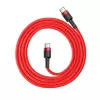 Baseus Cafule USB-C na USB-C kábel 60W 1m Červený