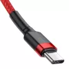 Baseus Cafule USB-C na USB-C kábel 60W 1m Červený
