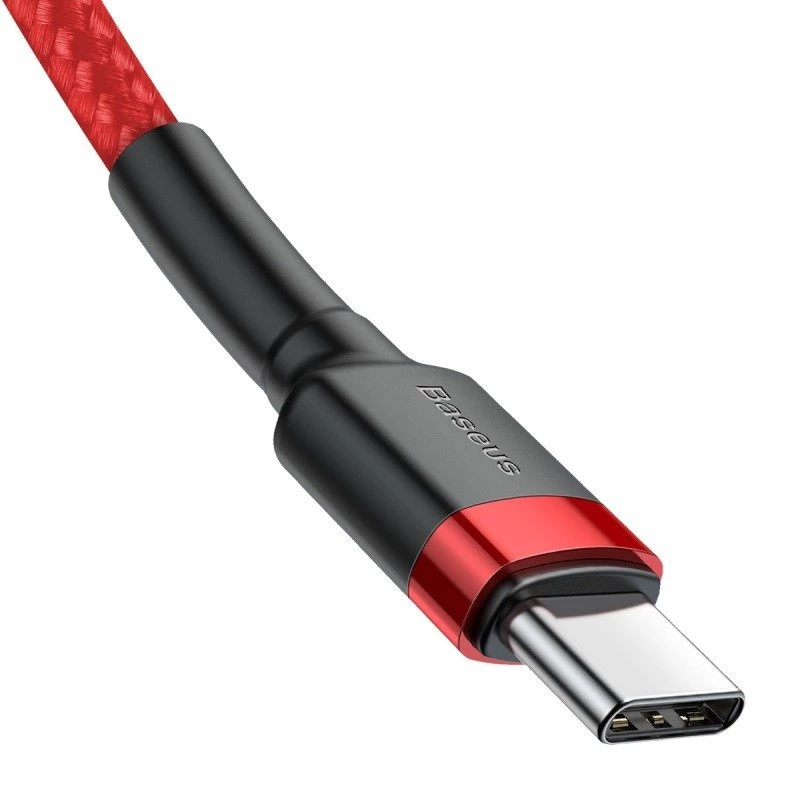 Baseus Cafule USB-C na USB-C kábel 60W 1m Červený