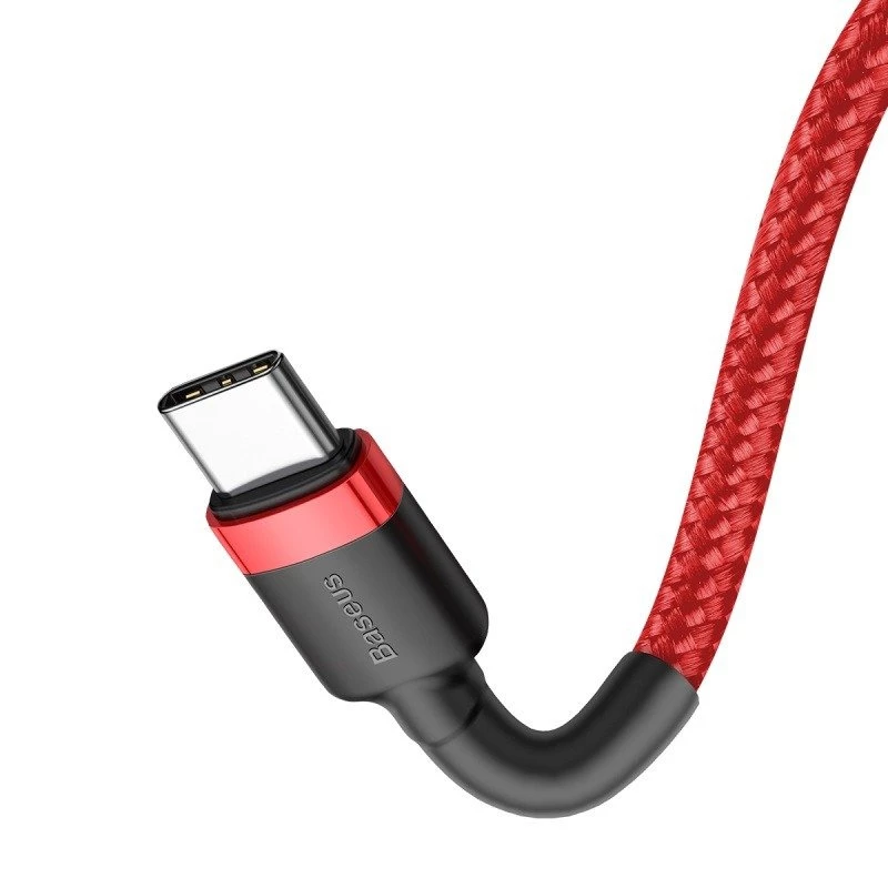 Baseus Cafule USB-C na USB-C kábel 60W 1m Červený