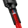 Baseus Cafule USB-C na USB-C kábel 60W 1m Červený
