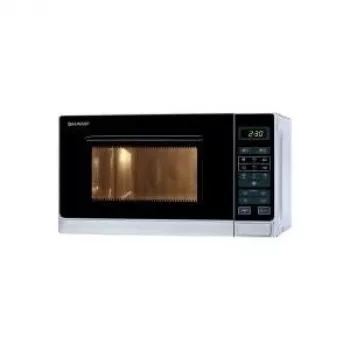 Sharp R-242 INW Solo mikrovlnná rúra 20L 800W strieborná