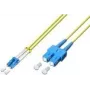 Lightwin LDP-09 LC-SC 5.0 Duplex Single-mode Fiber Optic Patch Cable, LC to SC, 5 m, žltý, LSZH