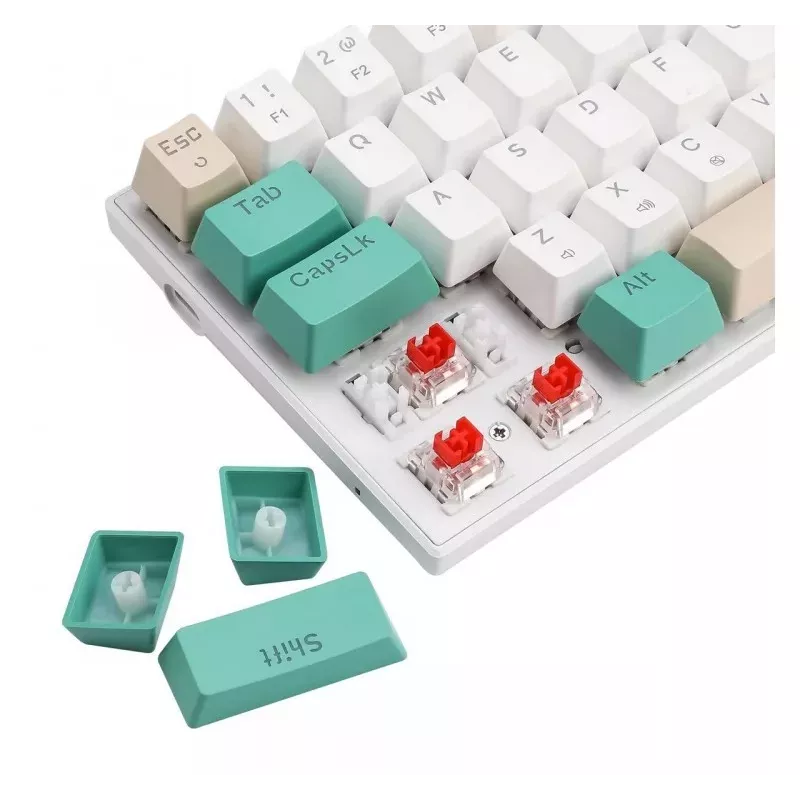 Defender VEXX GK-084 mechanická herná klávesnica, 75%-layout, Outemu Red spínače, biela