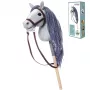 TOOTINY HOPPIHORSE plyšový koník na palici A4, sivý