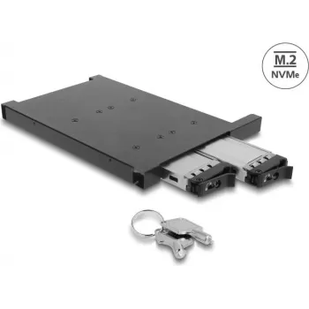 Delock adaptérový rám pre 2 x M.2 NVMe SSD s SFF-8654 konektorom pre 12,7 mm Slim-ODD pozíciu (47138)