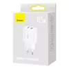 Baseus kompaktná univerzálna biela AC vnútorná nabíjačka 10,5W 2 USB-A porty