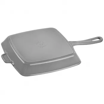 ZWILLING Staub liatinová hranatá grilovacia panvica 26 cm grafitovo sivá