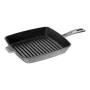 ZWILLING Staub liatinová hranatá grilovacia panvica 26 cm grafitovo sivá