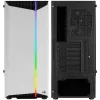 Aerocool Bionic V1 Midi-Tower, RGB, temperované sklo - čierna/biela
