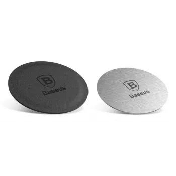 Baseus Iron Suit magnetický držiak do auta s 2 kovovými platničkami - čierny