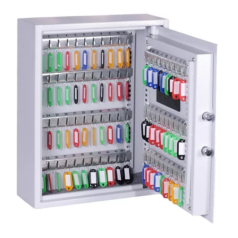 OLYMPIA GOsafe 50B schránka na kľúče, polypropylén (PP), sivá, 71 háčikov, kód, 450 x 360 x 120 mm